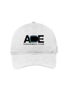Port & Co White Soft Brushed Cap